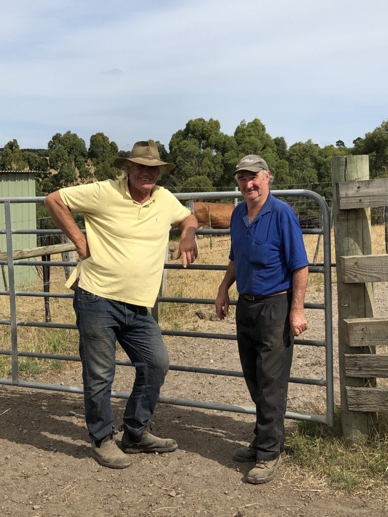 Gary & Herb ready for a hard day on the farm